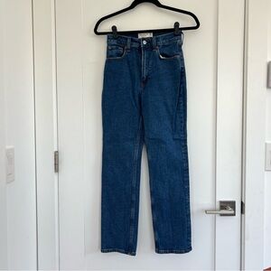 Abercrombie & Fitch Ankle Straight High Rise Jeans